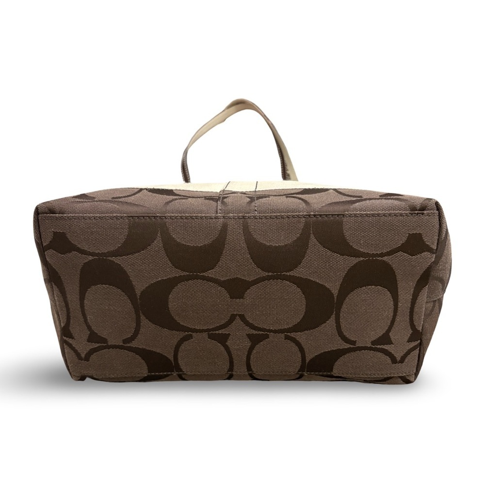 Coach 10125 Vintage Reversible Tote Brown and Cream Pre Owned Rare - Picture 10 of 16